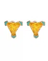 Emma Pills Women's Own It Stud Earrings In Yellow Glo/ocean Glo In Multi
