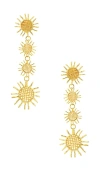 Emma Pills X Leslie Amon Aftersun Earrings In Gold