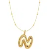 Emma Rae Bubble Initial Necklace