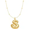Emma Rae Bubble Initial Necklace