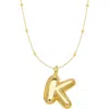 Emma Rae Bubble Initial Necklace