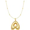 Emma Rae Bubble Initial Necklace