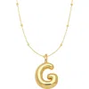 Emma Rae Bubble Initial Necklace