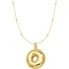 Emma Rae Bubble Initial Necklace