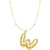 Emma Rae Bubble Initial Necklace