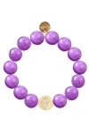 Emma Rae Jade Pave Hamsa Bracelet In Gold