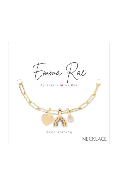 Emma Rae Rainbow Multi Charm Necklace