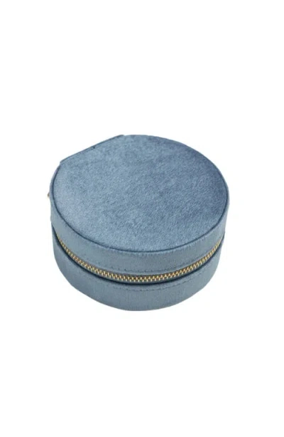 Emma Rae Velvet Circle Jewelry Case