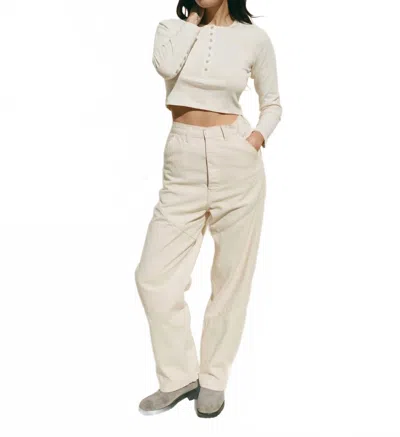 Emma Rothkopf Cape Seamed Pants In Cream In Neutral