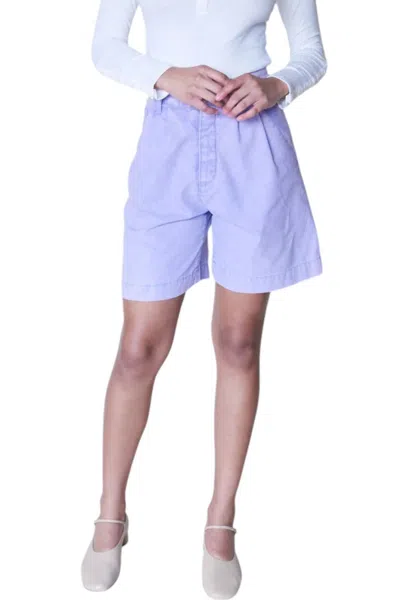 Emma Rothkopf Thea Short In Lilac In Blue