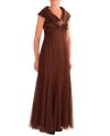 Emma Street Long Mother Of The Bride Dress In Brown