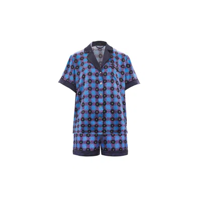 Emma Wallace Women's Aila Shorty Pj Set In Blue