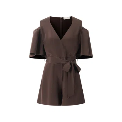 Emma Wallace Women's Brown Haven Romper In Multi