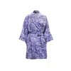 Emma Wallace Women's Gillian Dressing Gown In Purple
