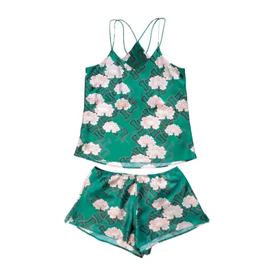 Emma Wallace Women's Green Kiku Cami Set