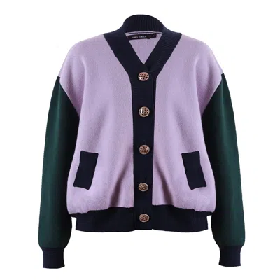 Emma Wallace Women's Janet Cardi - Lilac & Green In Green/purple