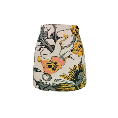 Emma Wallace Women's Kitty Mini Skirt - Hathor Prints In Multi