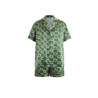Emma Wallace Women's Morgan Shorty Pj Set In Green