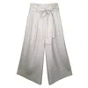 Emma Wallace Women's Nala Cropped Trouser - Silver In Silver
