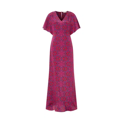 Emma Wallace Women's Purple Essie Gown - Kaleidoberry Print
