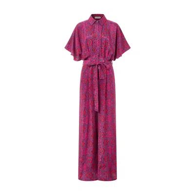 Emma Wallace Women's Purple Shay Jumpsuit -kaleidoscope Print