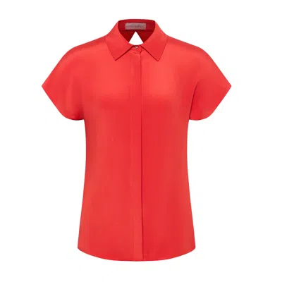 Emma Wallace Women's Red Fleur Blouse