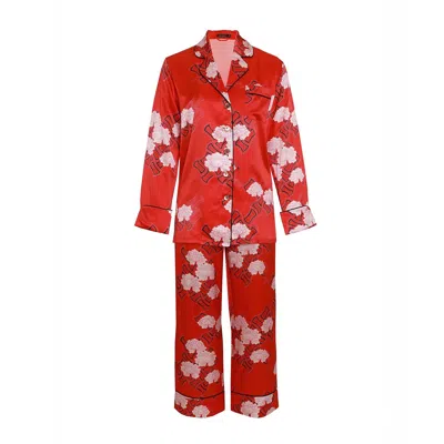 Emma Wallace Women's Red Rouge Pyjama Set