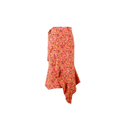 Emma Wallace Women's Sakura Wrap Skirt - Multicolour In Orange