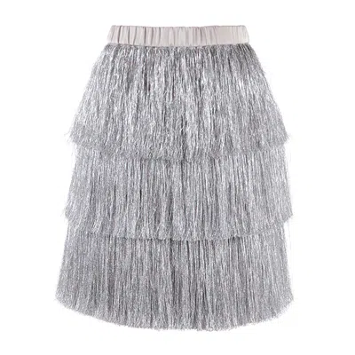 Emma Wallace Women's Silver Sadie Skirt In Gray
