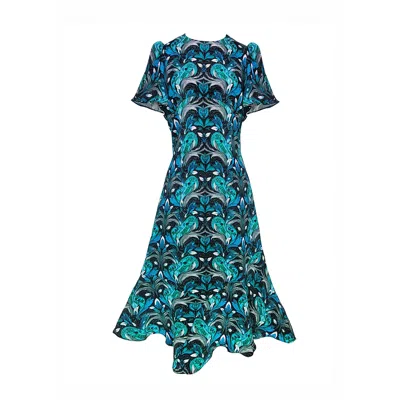 Emma Wallace Women's Teea Dress -oshun Print In Blue