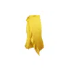 Emma Wallace Women's Yellow / Orange Sakura Wrap Skirt - Yellow & Orange In Yellow/orange