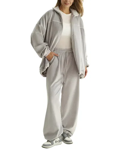 Emma Way 2pc Jacket & Pant Set In Gray