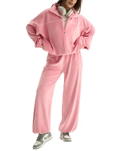 Emma Way 2pc Jacket & Pant Set In Pink