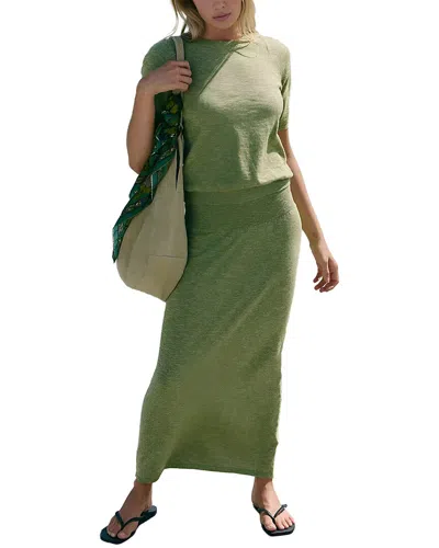 Emma Way 2pc Top & Skirt Set In Green