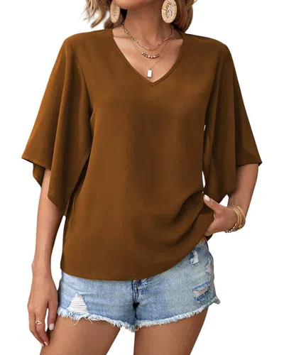 Emma Way Blouse In Brown