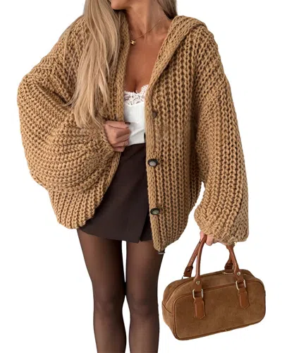 Emma Way Cardigan In Brown
