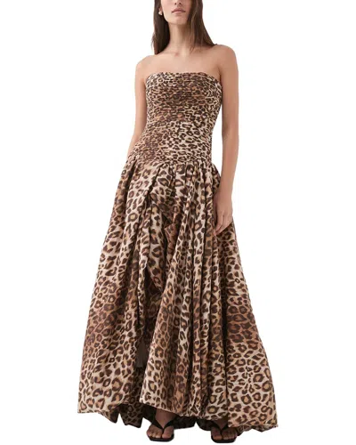 Emma Way Maxi Dress In Animal Print