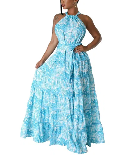Emma Way Maxi Dress In Blue