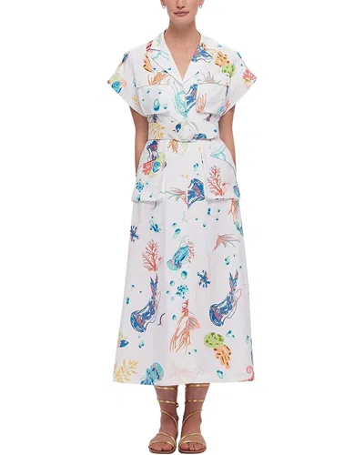 Emma Way Midi Dress In White