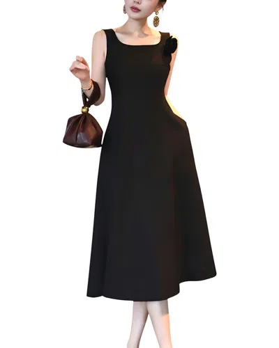 Emma Way Midi Dress In Black