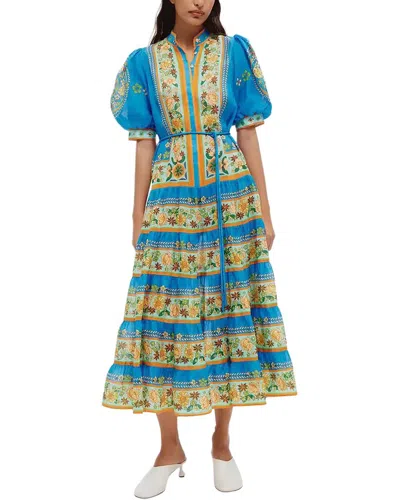 Emma Way Midi Dress In Blue