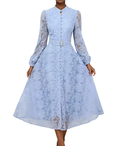 Emma Way Midi Dress In Blue