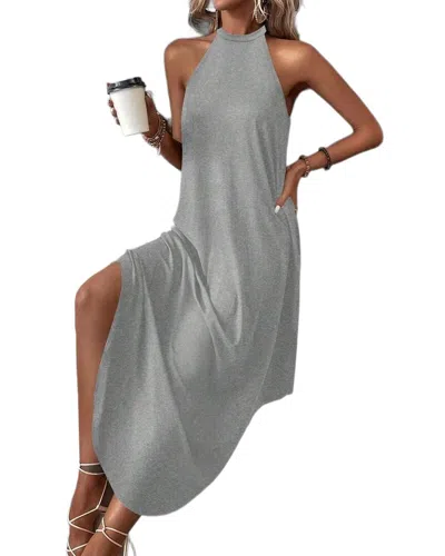 Emma Way Midi Dress In Gray