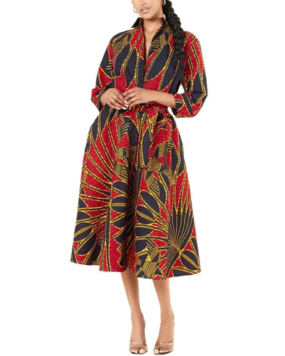 Emma Way Midi Dress In Multi
