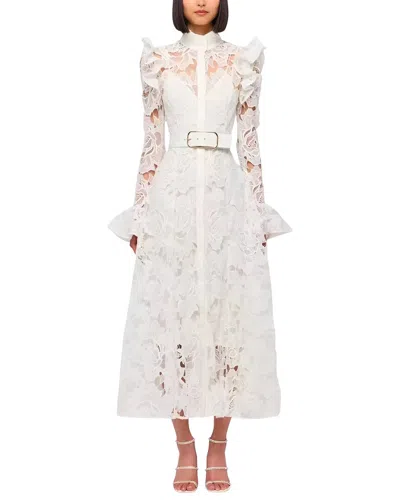 Emma Way Midi Dress In Neutral