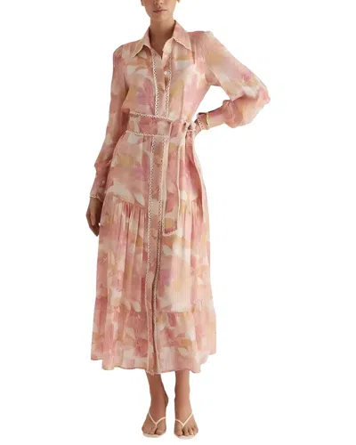 Emma Way Midi Dress In Pink