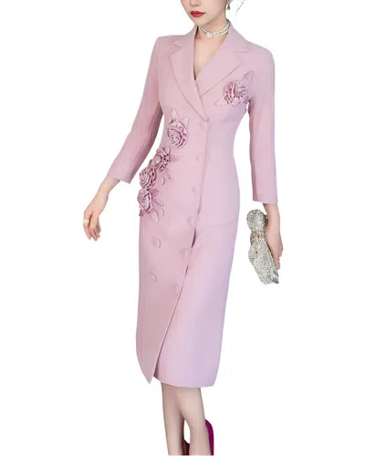 Emma Way Midi Dress In Pink