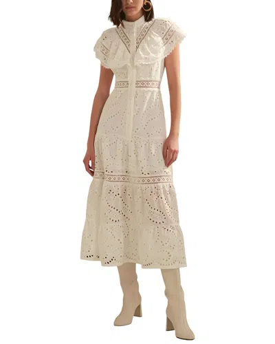 Emma Way Midi Dress In White