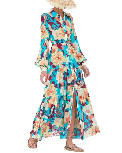 Emma Way Printed Maxi Dress In Multi