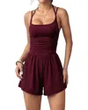Emma Way Romper In Brown